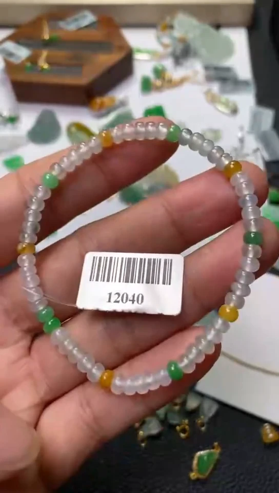 翡翠未镶嵌吊坠(不含链)手串12040