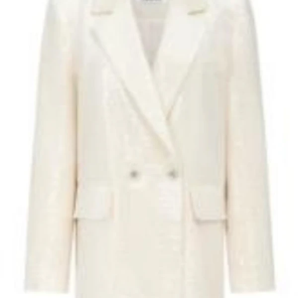 【小满专属】时尚西服女春季纯色双排扣短款西装外套M423308033