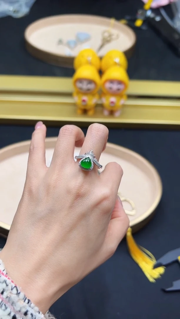 【闪购商品】翡翠戒指18K金镶嵌DFZ0115-51