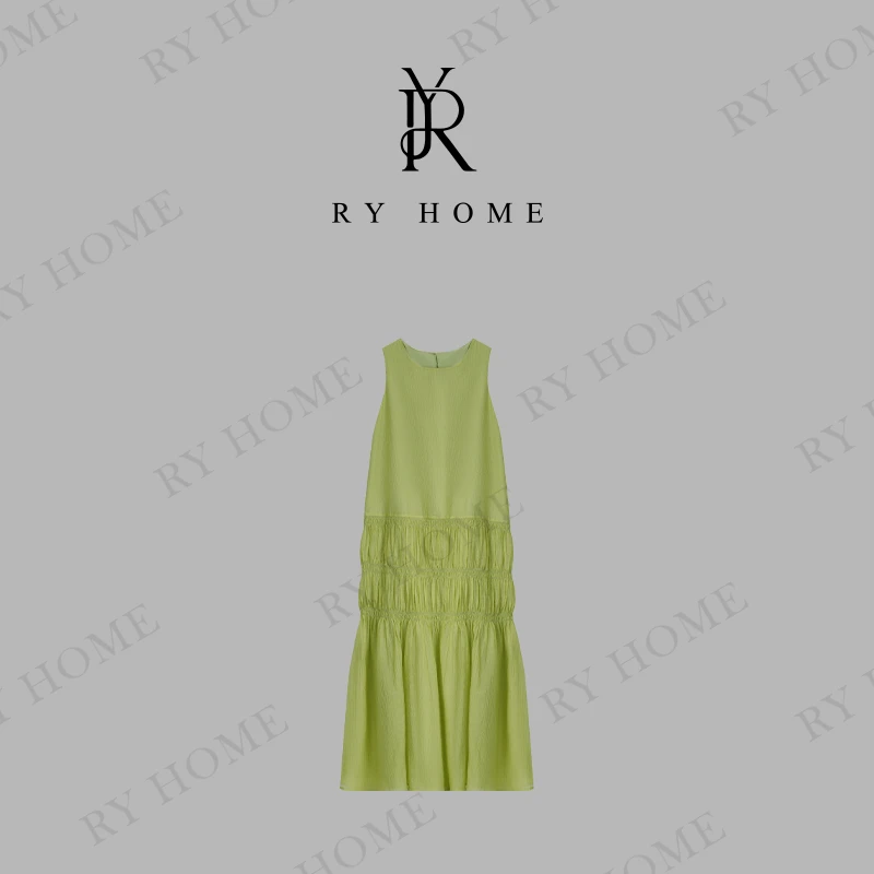 【容雨RYHOME】莱赛尔“行走诗歌”古希腊爱奥尼亚女神连衣裙252L1396