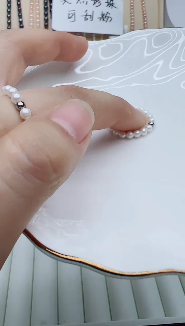 戒指银S925镶嵌淡水珍珠戒指多样性发其一