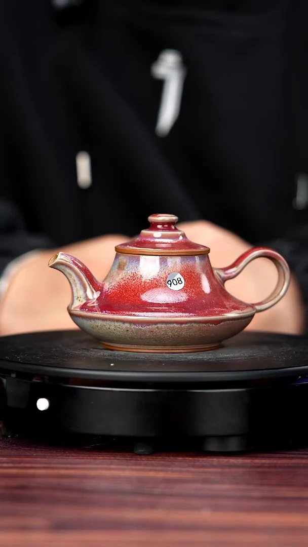 杯子瓷908#李朝斐一级品原矿钧瓷云炉壶