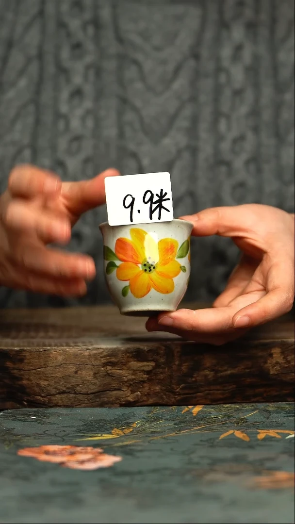 【闪购商品】杯釉下彩手工手绘同款陶器