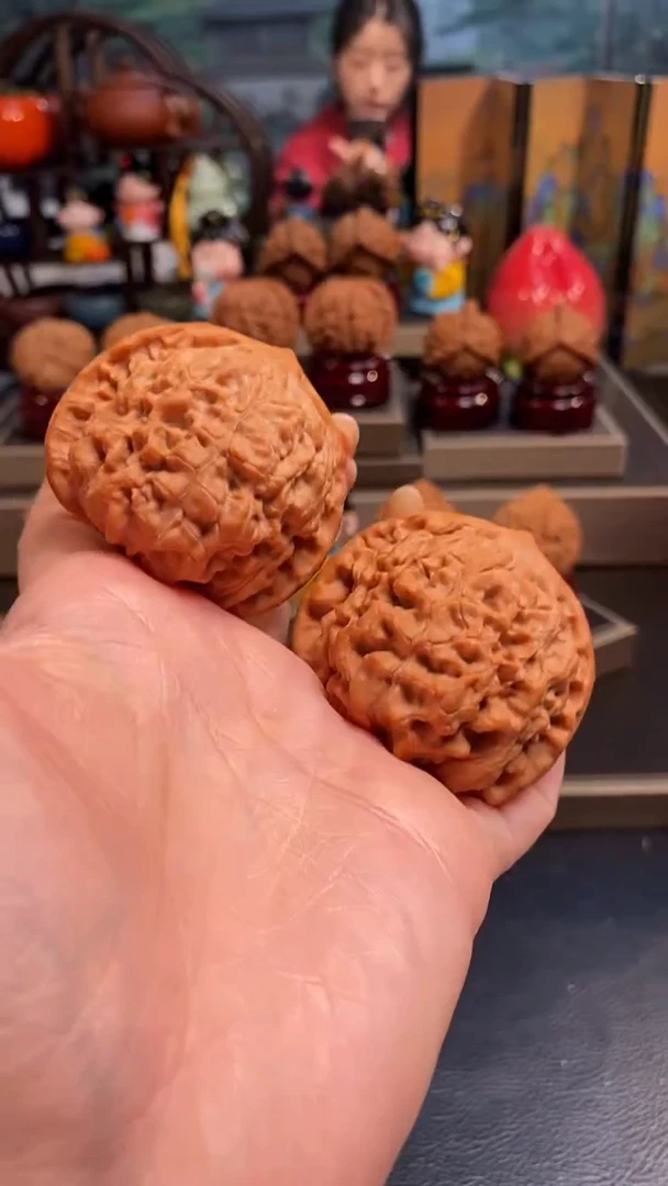 【闪购商品】文玩核桃把件H922官帽48