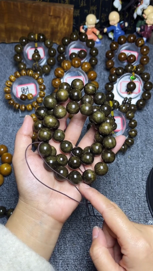 阴沉木手串/手链1.5影子波39