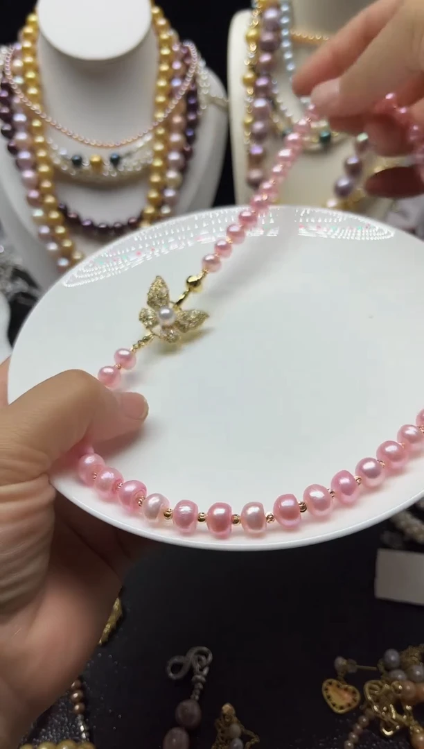 淡水珍珠未镶嵌颈饰多人