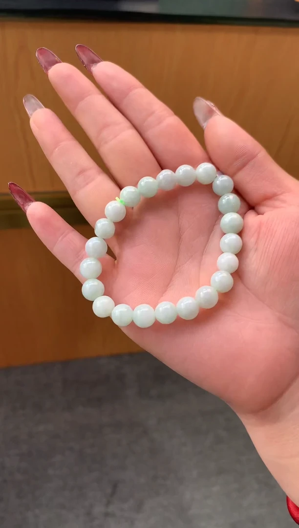 颈饰未镶嵌翡翠清*心手串