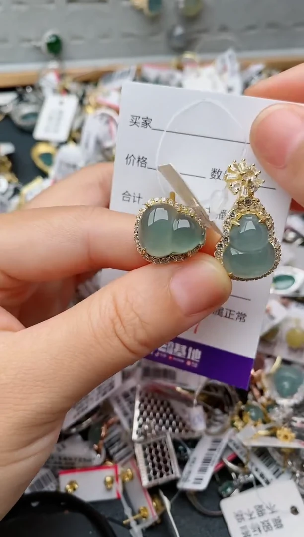 银S925镶嵌戒指翡翠.6447