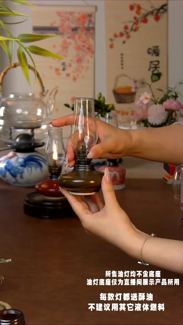 景德镇陶瓷手工油灯