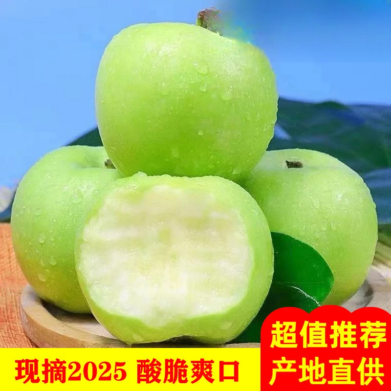 果中邢【2025现摘】青苹果新鲜水果应季小绿平果酸甜脆爽水果