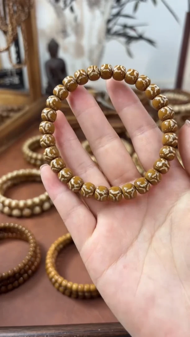 手串紫金鼠静**?8.5实心紫金鼠鬼脸老型