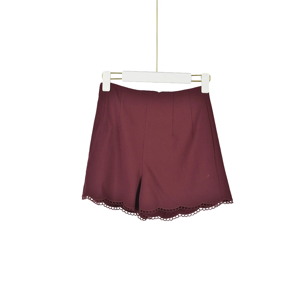 GPD2【专柜捡漏】女装SLDEC-短裤2401-酒红色