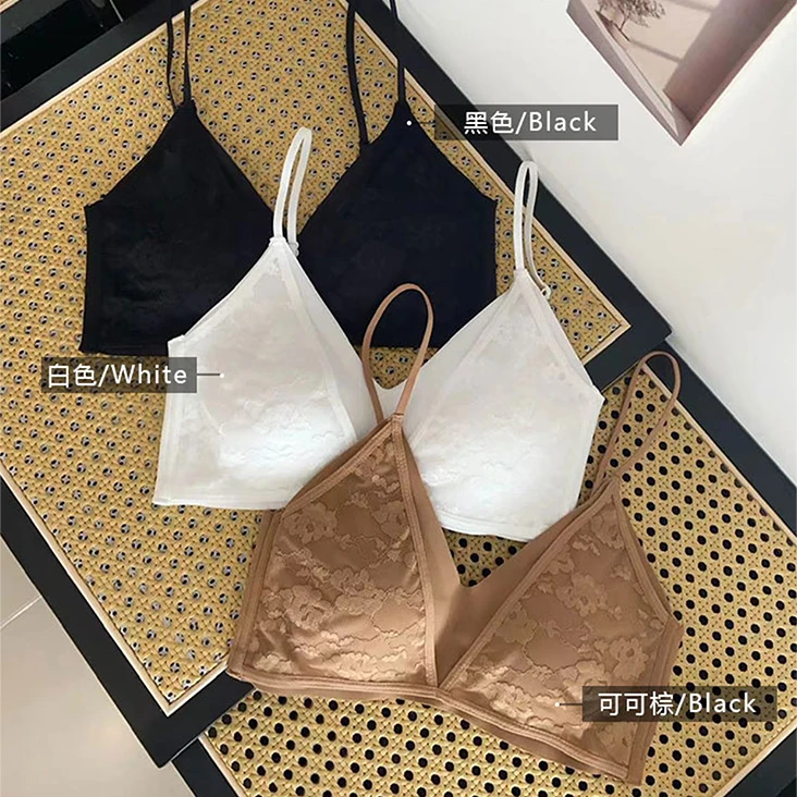 【裸感蕾丝舒适美背】无痕裹胸固定杯垫吊带透气内衣吊带-2771