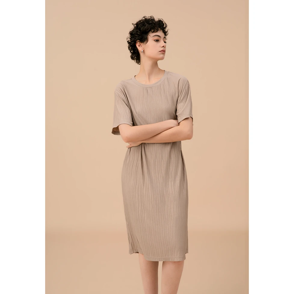 门店34&9！篙工艺，三宅系列！5A抗菌丝光蒸尼优可丝睡裙女C16801