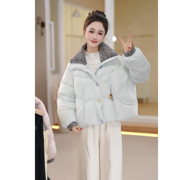 苏醒的乐园2025年冬季加厚款保暖白鸭绒羽绒服SXYRF25185