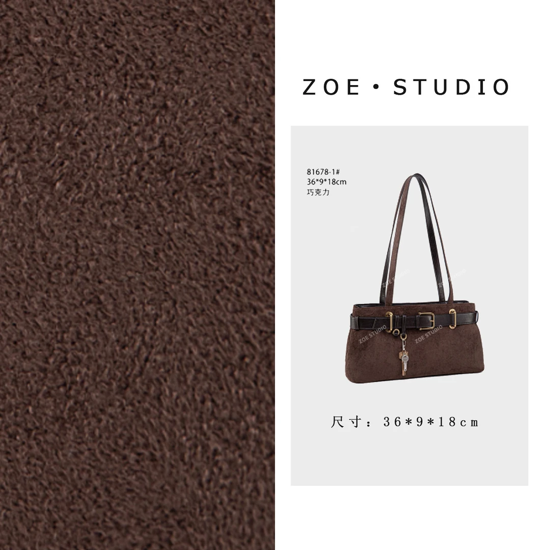 【佐伊甄选】QYX-81678-1-巧克力轻奢女士时尚潮流通勤腋下斜挎包