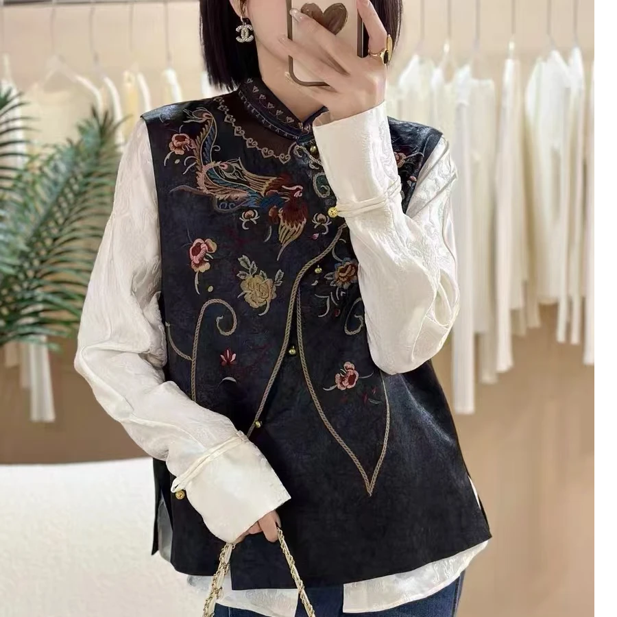 【国风】百搭新中式刺绣马甲
