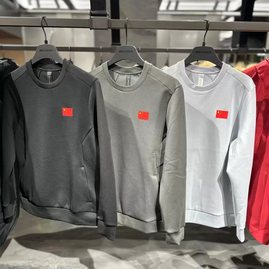 安踏【GUANJUN】运动休闲国旗新款套头衫