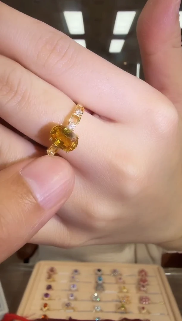 戒指蓝宝石银S925镶嵌09