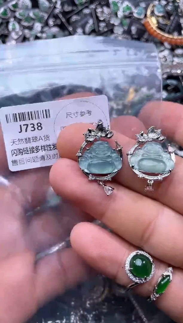 【闪购商品】翡翠颈饰未镶嵌J738多样性发其一