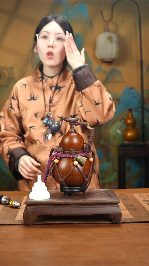 YS048网兜款大漆酒葫芦（现货现发）