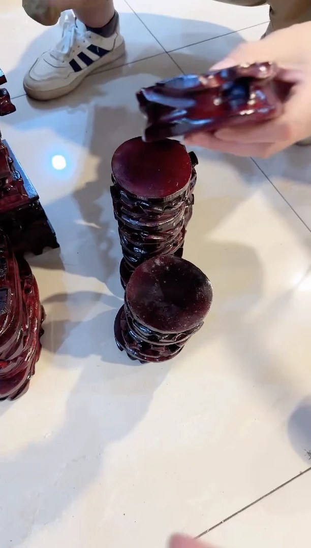 黑檀圆形底座长9左右