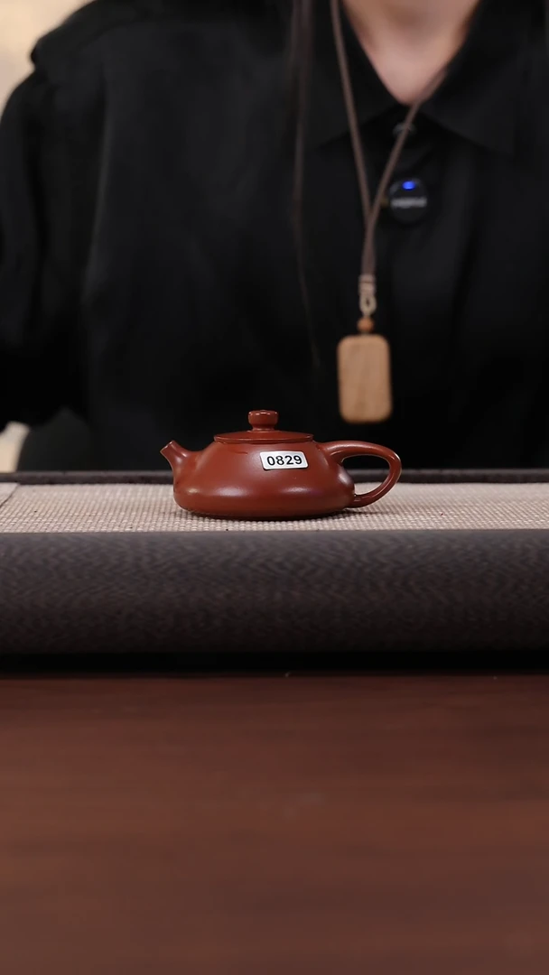 【闪购商品】紫砂茶壶829朱泥 石瓢 80cc
