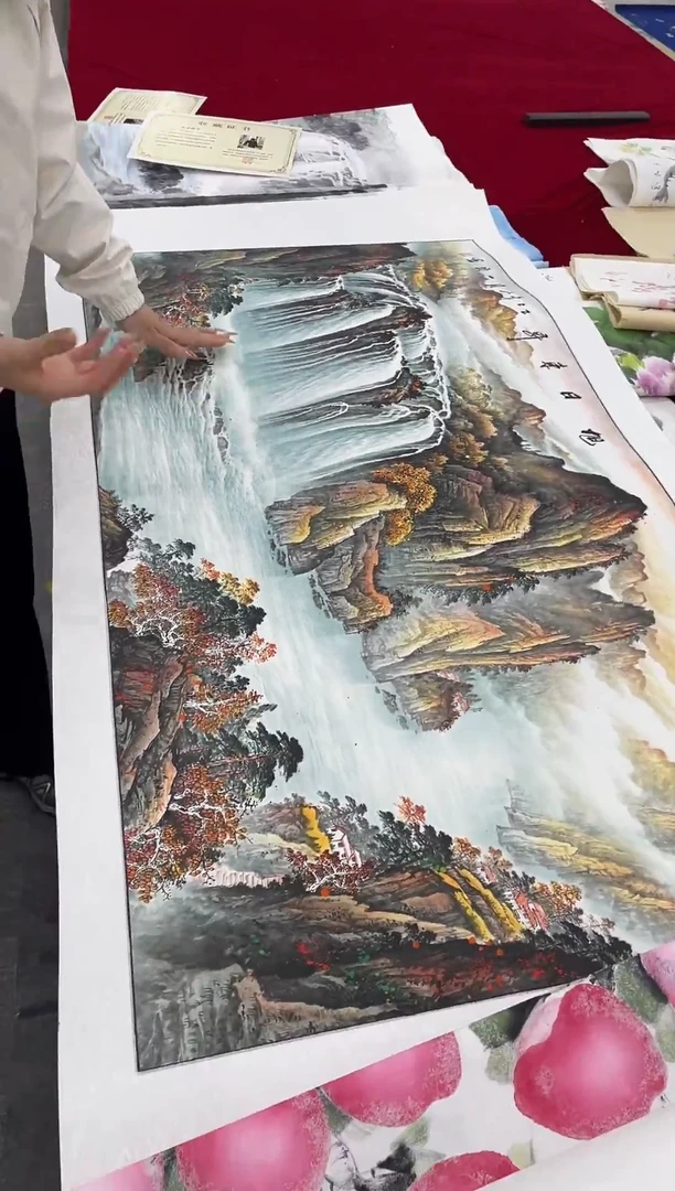 竖款年画艺术作品欣赏S38