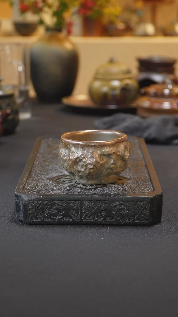 茶壶紫砂纯自然柴烧