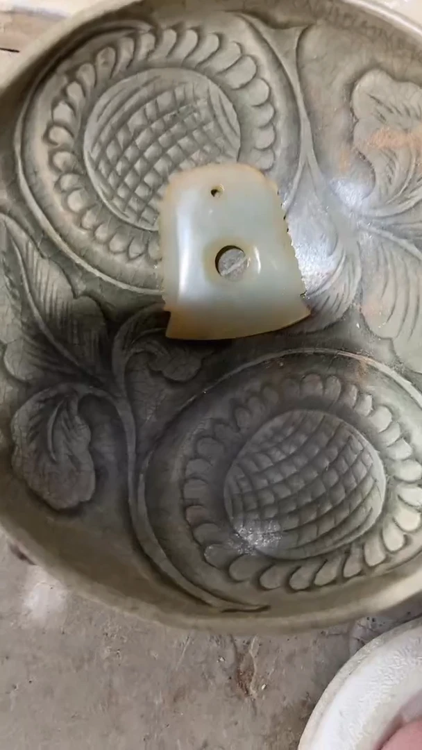 瓷片手工，手绘，陶瓷