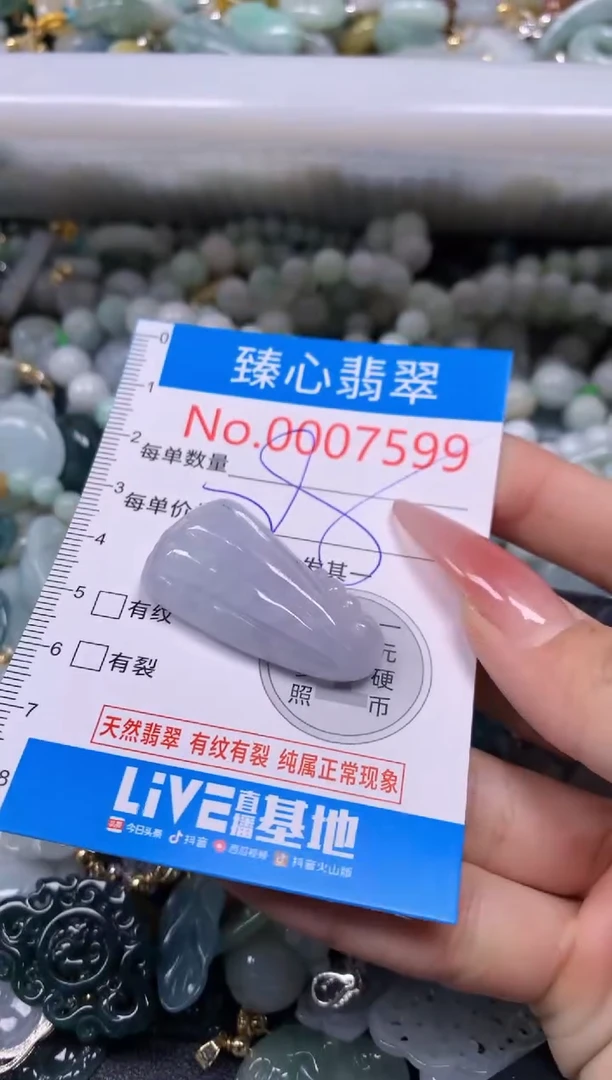 【闪购商品】翡翠颈饰未镶嵌含绳0007599