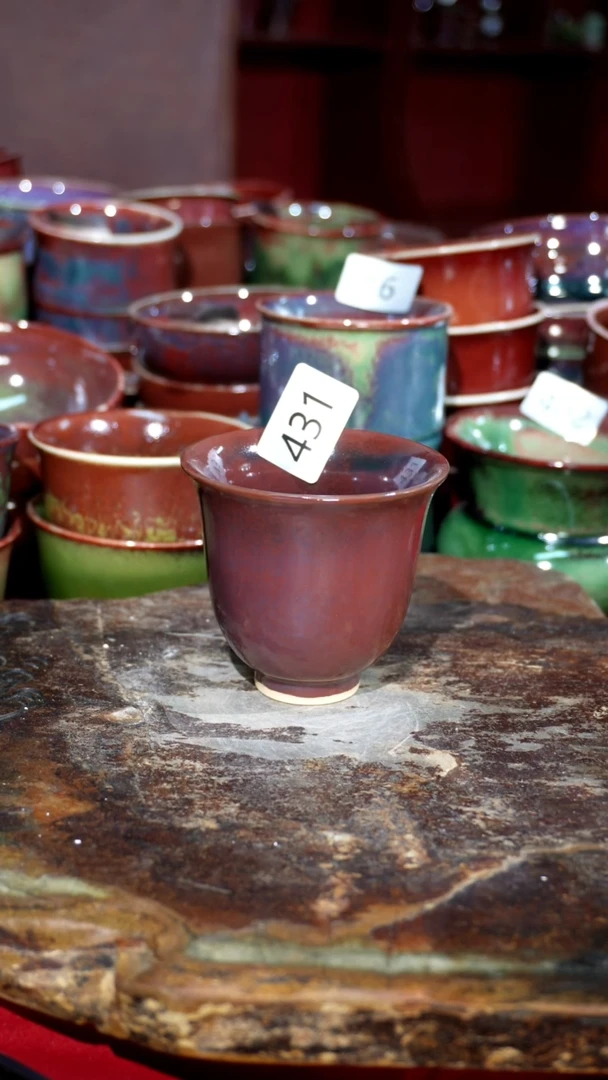 摆件精品窑变钧瓷茶器