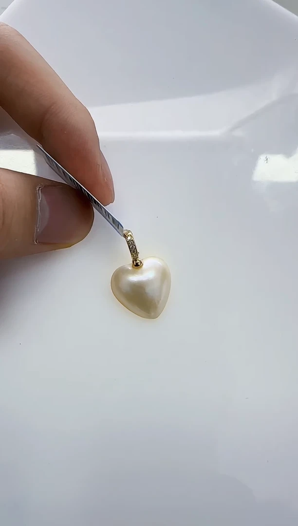 【闪购商品】拼合珍珠（马贝珠）DA银S925镶嵌q057 马贝吊坠