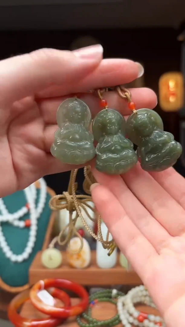 未镶嵌和田玉挂件ss1-度母