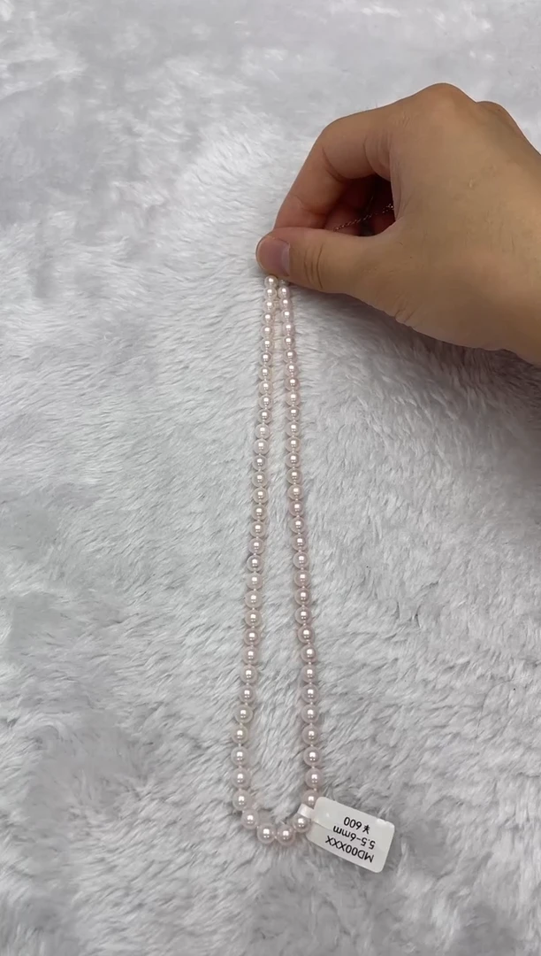 项链银S925镶嵌海水珍珠AK5.5-6mm