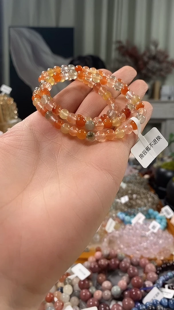 未镶嵌手链水晶波**女兔毛