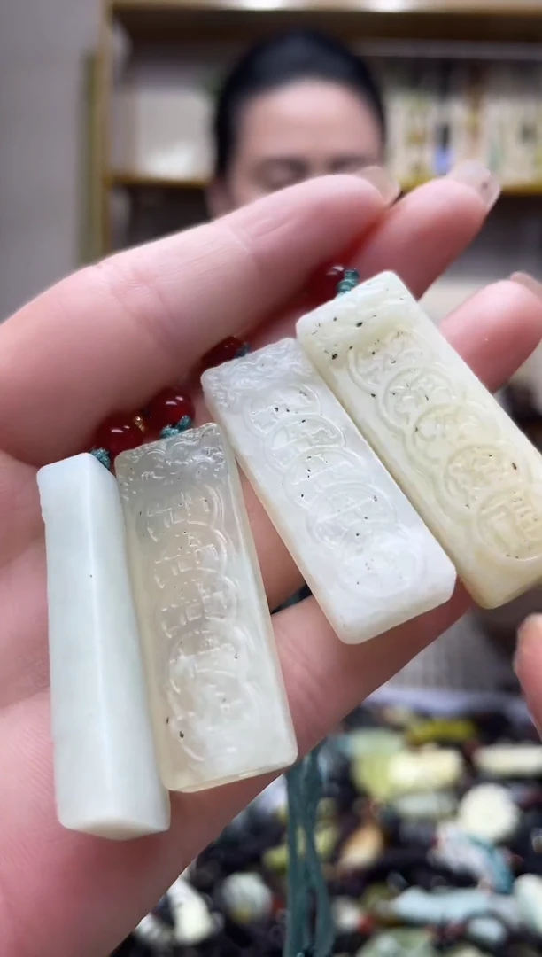 未镶嵌岫玉吊坠多样性发货*拍一发一