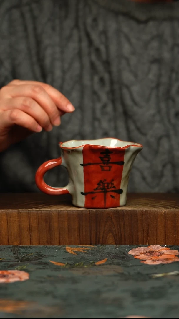 瓷片釉下彩手工手绘同款陶器