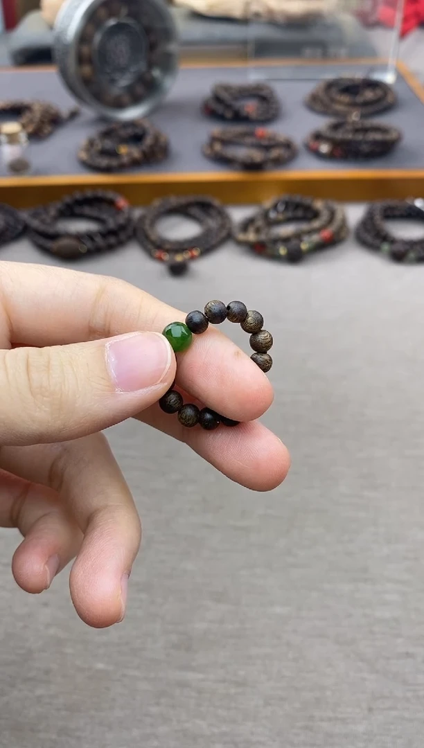 【闪购商品】沉香沉香碎屑紫棋戒指