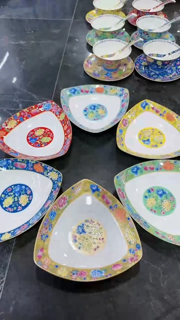 【闪购商品】瓷片9英寸爱心盘6只景德镇陶瓷