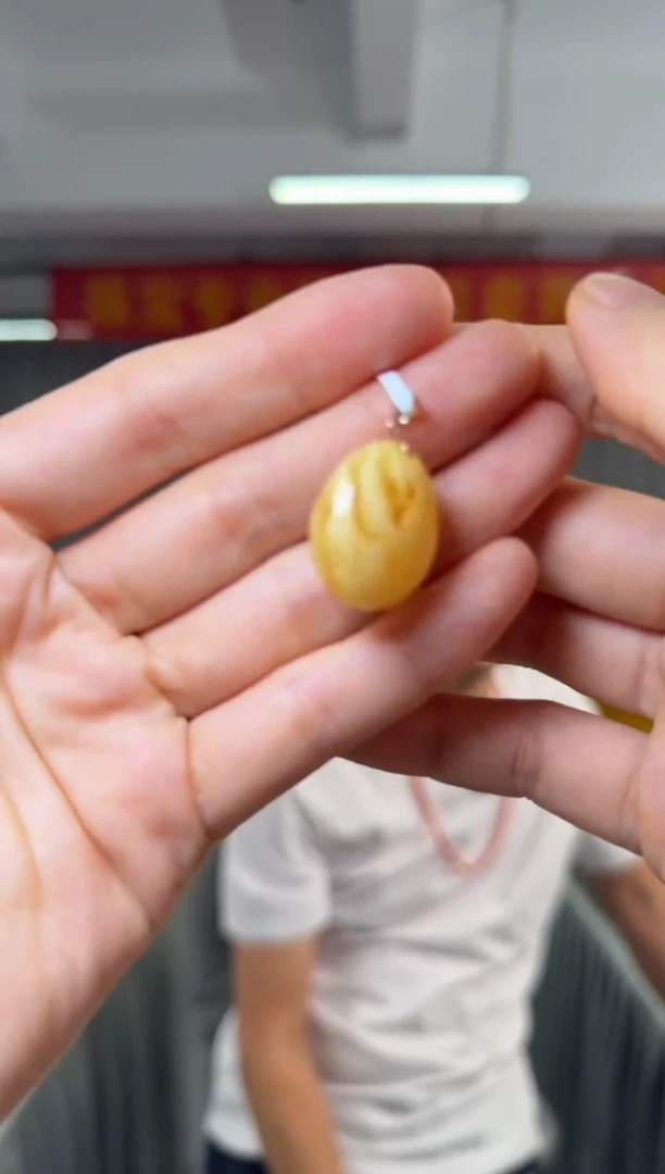 蜜蜡吊坠(不含链)银S925镶嵌J蜜蜡吊坠