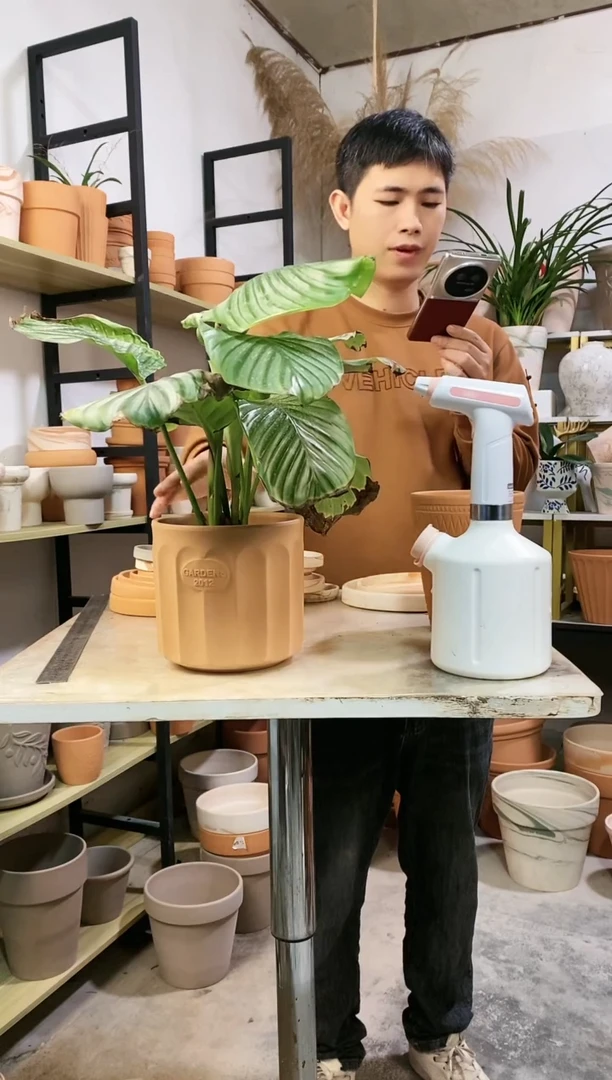 【闪购商品】红陶16*16红陶直筒罗马柱 1盆无托