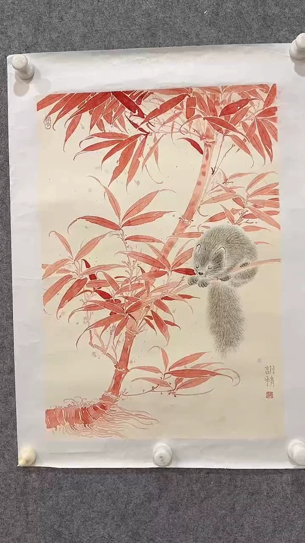 国画邹训精-2.4平尺-国画作品-yz