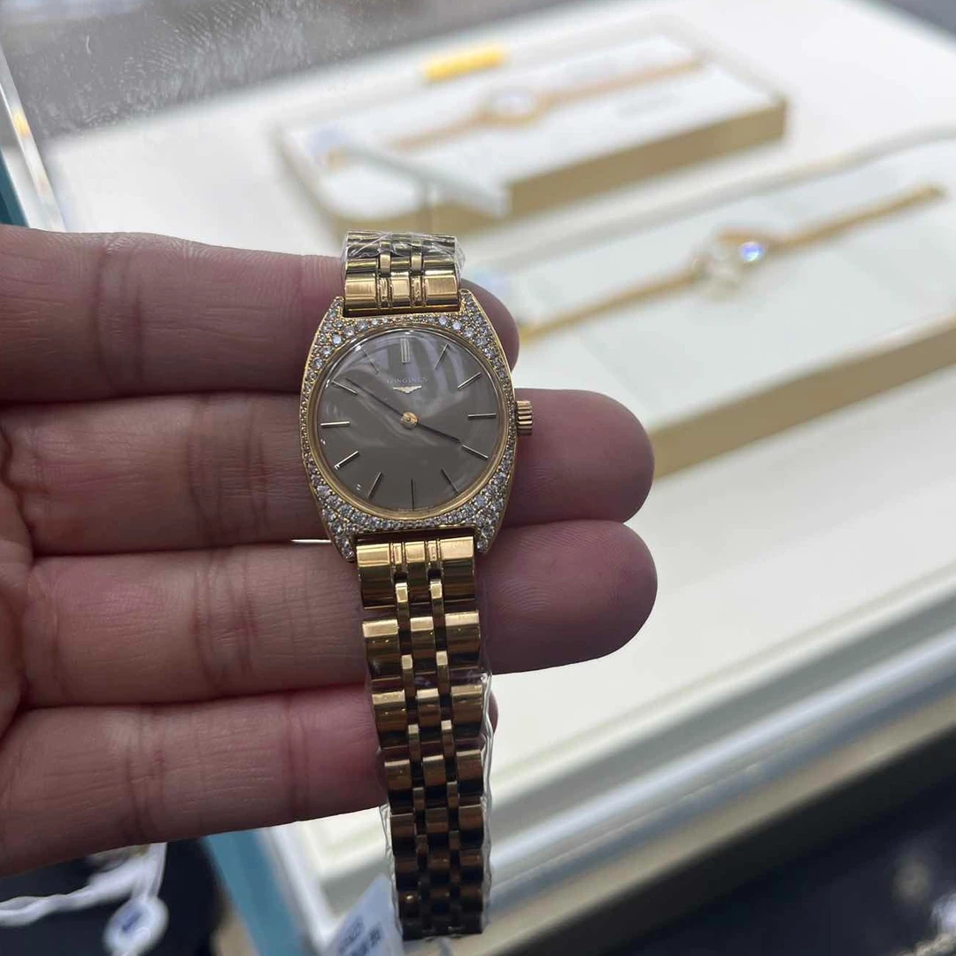 95新 Longines/浪琴 手动机械后钻22.5mm/公价32999/wh9225