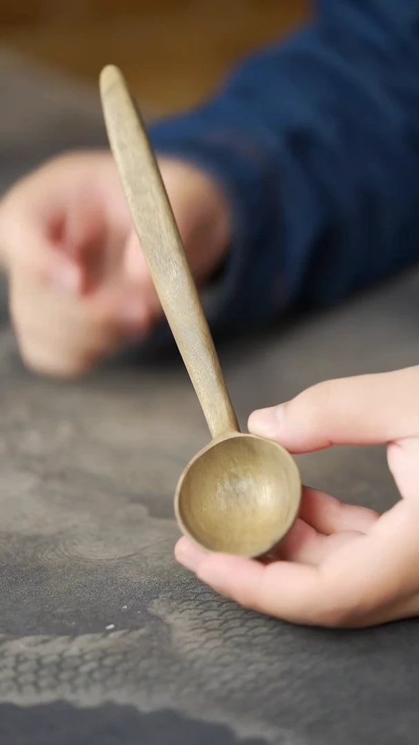 金丝楠464号阴沉料全手工原木小勺