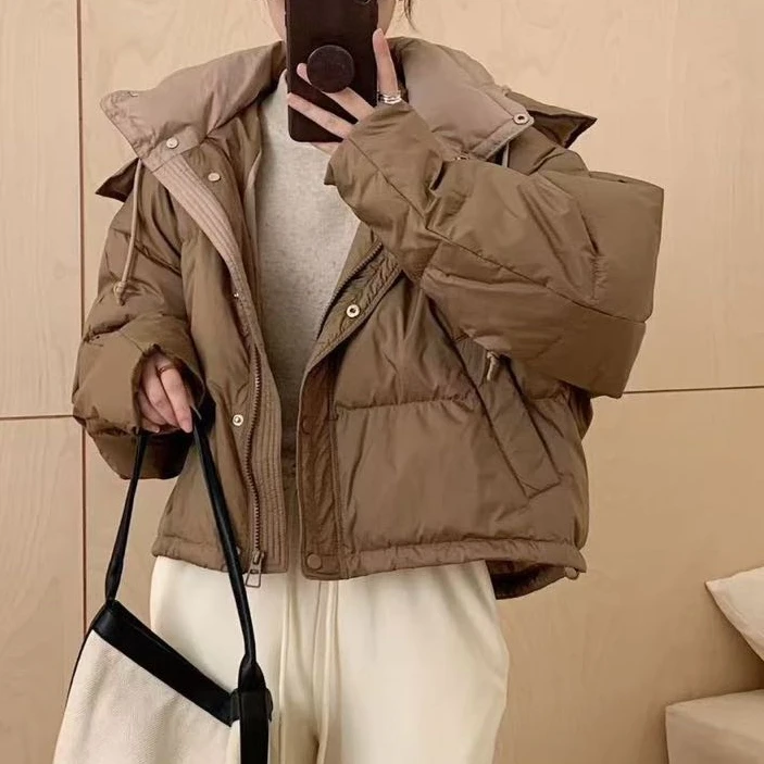 【小奶包】韩系小众保暖连帽面包服外套-FC692-YR