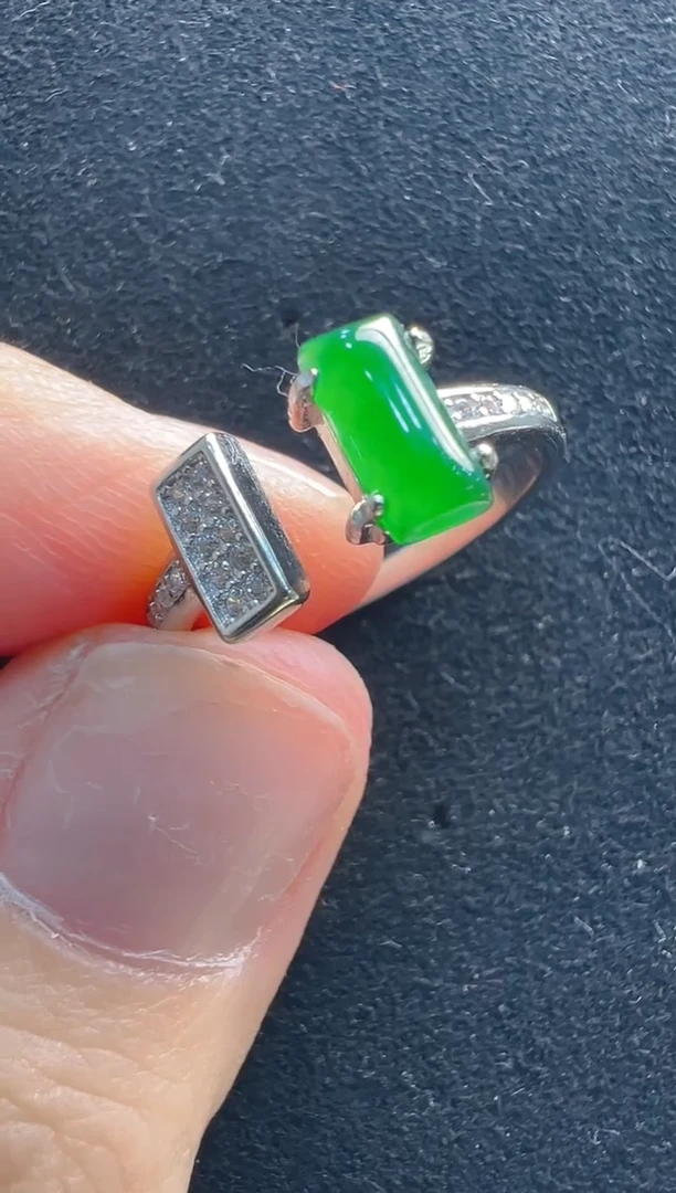 【闪购商品】翡翠戒指银S925镶嵌多样性发货拍一发一