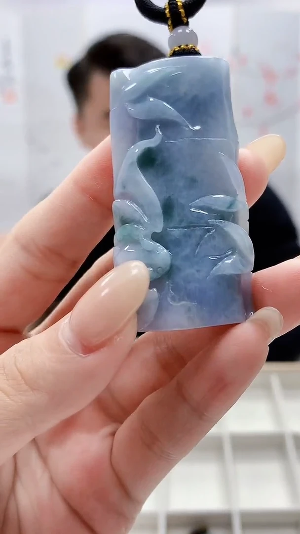 未镶嵌定制翡翠5060lr-毛货挂件77