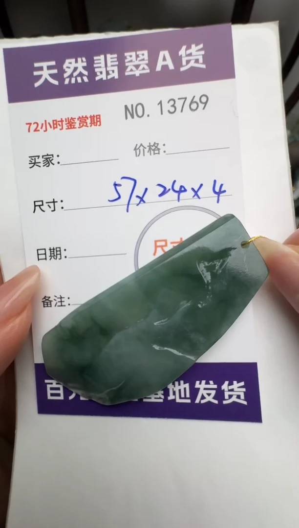 【闪购商品】翡翠颈饰未镶嵌原石13769