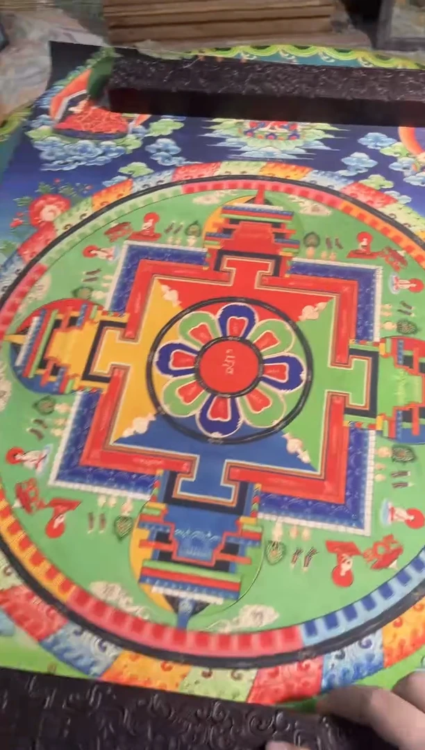 卷轴画卷轴画张张的唐卡